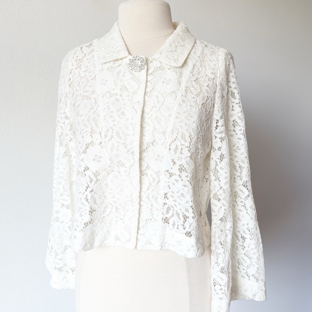 Hill House lace “Bea” jacket S Beige Women